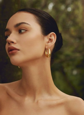 Golden Oval Hoops